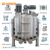 Cuve mélangeuse automatique de détergents liquides en acier inoxydable de 10 000 litres avec homogénéisateur, boîte de vitesses, moteur et composants principaux, 380V 1000kW 1
