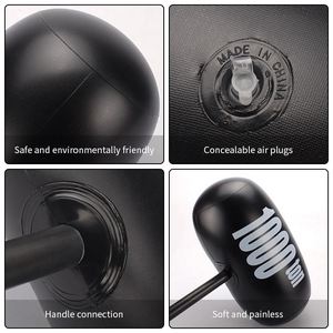Marteau gonflable promotionnel en PVC noir, jouet gonflable personnalisé pour enfants - Product Image 3