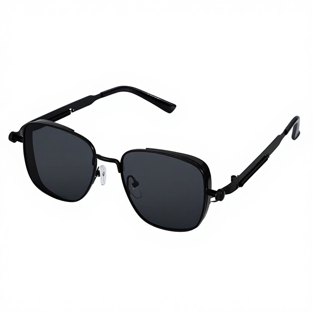 Wholesale Metal Frame square Sunblock Sunglasses Retro Personality Fishing UV400 Protection Sunglasses for Men and Women Travel
