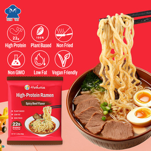 Ramen végétalien au bœuf épicé, protéiné, faible en sucre et en matières grasses, non frit, sans OGM, 22g <span class=keywords><strong>de</strong></span> protéines végétales - Product Image 2