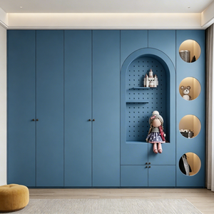 Juego <span class=keywords><strong>de</strong></span> Muebles <span class=keywords><strong>de</strong></span> Dormitorio Infantiles Modernos y Contemporáneos en Color Rosa, Armario Modular <span class=keywords><strong>de</strong></span> Lujo con Iluminación LED, Sala <span class=keywords><strong>de</strong></span> Juegos para Niños, Apartamento - Product Image 4