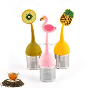 <b>Tea</b> <b>Infuser</b> Custom Xmas Design Stainless Steel Flamingo Fruit Shape Silicone <b>Tea</b> <b>Infuser</b> - Product Image 1
