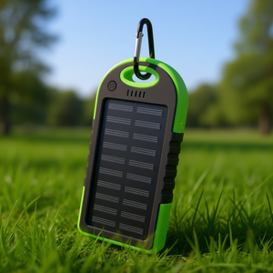 Setty - Batería Portátil de Energía Solar de 5000 mAh, Carga en Exteriores, Color Verde - Product Image 3