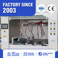 Machine de peinture automatique par pulvérisation de profilés 2-40m/min, ligne de revêtement pour moulures en bois avec PLC de marque européenne CE HC-SPM400