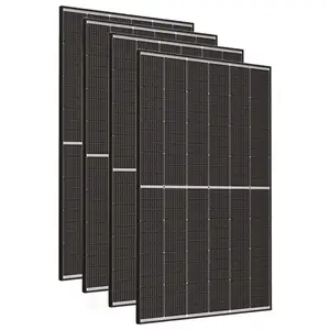 Grosir panel surya mono perc efisiensi tinggi semua Hitam 500w 550w 560w panel pv untuk proyek sistem tenaga surya