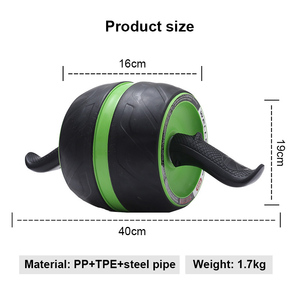 Nuevo diseño de acero <span class=keywords><strong>AB</strong></span> rueda rodillo núcleo equipo de entrenamiento Abdominal para Fitness y culturismo - Product Image 2