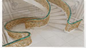 <span class=keywords><strong>Rampe</strong></span> d'<span class=keywords><strong>escalier</strong></span> personnalisée de luxe en laiton et en cuivre pour une utilisation intérieure et extérieure pour les mains courantes de balcon et de porche - Product Image 5