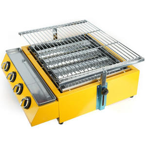 Parrilla Comercial de Gas LPG, Plancha para Barbacoa, Herramienta de Barbacoa, Quemador de Gas, Sin Humo ni Contaminación de Aceite, Asador de Carne, Altura Ajustable, para Exteriores - Product Image 4