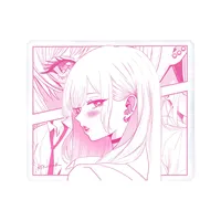 Tapis de souris de jeu ATK Reverie Anime 490x420mm avec base en Poron, tapis de bureau à bord encastré, glisse équilibrée, tapis Esports pour joueurs professionnels