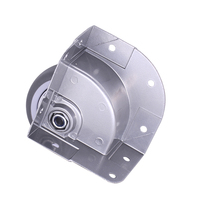 3in Loading 70kg Tpr Rubber Flight case Side Mount Casters Run Flat Heavy Duty Corner Wheel Caster