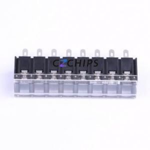 KF28H-7.62-8P Barrier Terminal Block Through hole Component (THT),P=7.62mm Connector With Cover Plate 7.62mm 1x8P Straight Pin - Product Image 1