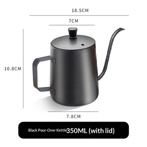 Cafetera <span class=keywords><strong>de</strong></span> Acero Inoxidable 304 para Preparación Manual, con Boquilla Delgada, Mango <span class=keywords><strong>de</strong></span> Madera, Diseño Minimalista para Uso <span class=keywords><strong>en</strong></span> Interiores y Exteriores, Goteo - Product Image 6