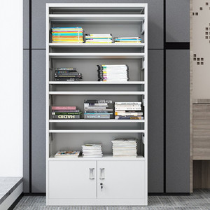 Estantería Metálica Moderna de 5 Niveles para Escuela, <span class=keywords><strong>Biblioteca</strong></span>, Hotel, Oficina en Casa - Estante de Acero Resistente para Archivo de Documentos, Montado en <span class=keywords><strong>la</strong></span> Pared - Product Image 2