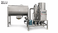 Ligne de production de moulin classificateur à air pour sucre, broyeur chimique ZLU de qualité ISO approuvée, pulvérisateur ACM