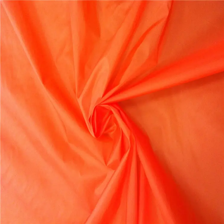 210T kain taffeta nilon ringan tahan air dengan lapisan PU untuk tenda tempat tidur gantung parasut