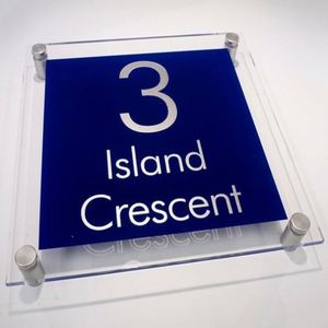 Targhetta per Porta in Metallo Moderna Personalizzabile di Alta Qualità, Molto Venduta, per Negozi - Product Image 5