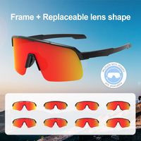 Lunettes de soleil de sport UV400, lunettes de sport d'extérieur légères, lunettes de cyclisme et de course, logo personnalisé disponible