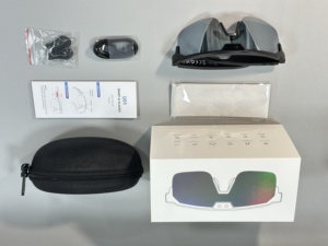 Lunettes IA Q01 Argent Dégradé avec Caméra 8MP, Bluetooth 5.3, Wi-Fi, Assistant Vocal IA, Traduction et Réduction de Bruit Double Micro - Product Image 6