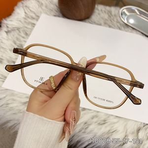 Montures de lunettes carrées unisexes extrêmes, monture intégrale légère en TR90, style rétro J10029 55-17-151 - Product Image 5