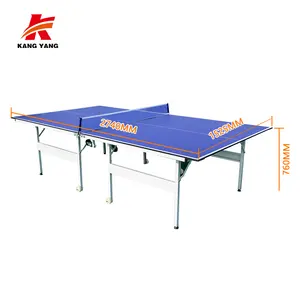 Alta qualità pieghevole e mobile tavolo da ping pong interno/tavolo da ping pong