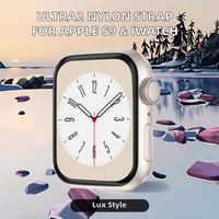 Correa de Reloj Inteligente Ultra2 de Nailon Tejido Compatible con Apple S9 e iWatch 9 8 7 6 5 4 con Hebilla