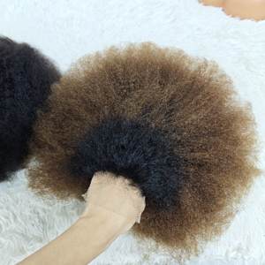 Promoción $51 Peluca Afro Kinky Straight con Cierre de Encaje Transparente 4x4 Yaki de 10 Pulgadas 230g 100% Cabello Humano para Mujeres Negras al por Mayor - Product Image 1