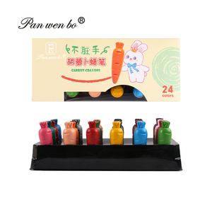 Crayons écologiques de haute qualité 12/24 couleurs Crayons lavables faciles à tenir pour les enfants - Product Image 1