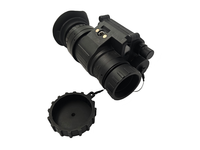 Monokuler Penglihatan Malam Inframerah PVS14 Gen3 Auto Gated IIT FOM1400-1600 1X Dapat Dipasang di Helm IP67 CE Hitam