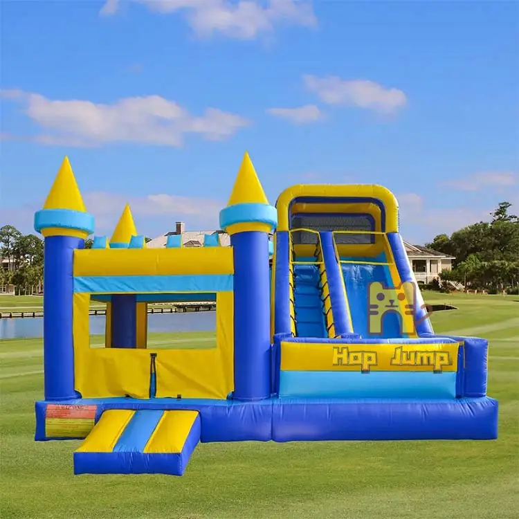 Hot Sale Kleines aufblasbares Türsteher-Schloss spiel für Kinder Aufblasbares Haus Party Jump Bouncing and Slide Combo Outdoor