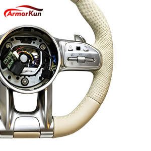 Volant de course en cuir pour voitures de sport pour W205 W204 W203 W177 W212 W213 CLS W222 <span class=keywords><strong>C300</strong></span> GLE GLC - Product Image 3