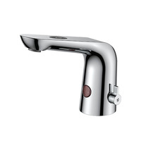 Vente directe d'usine salle de bain capteur infrarouge intelligent robinet d'eau automatique en laiton capteur sans contact robinet d'évier