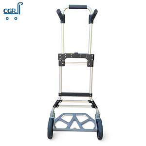 Carrello Pieghevole in Alluminio con Ruote TPR, Capacità di Carico 80KG, per Shopping e Attrezzi, Personalizzabile con Supporto OEM - Product Image 4