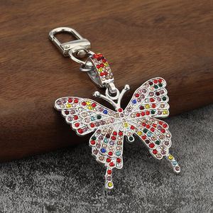 Porte-clés en cristal coloré tendance <span class=keywords><strong>TikTok</strong></span>, en acier inoxydable, pendentif pour sac femme - Product Image 6