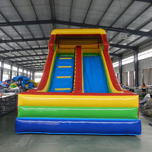 Toboggan sec gonflable à double terre en PVC classique bon marché pour entreprise de location de fête - Product Image 1