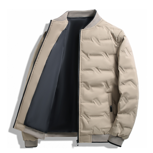 Doudoune d'hiver pour homme à col, chaude et tendance, en duvet de canard gris, modèle court, classique et très prisée à l'international - Product Image 4