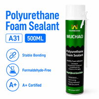 Scellant en mousse de polyuréthane A31 500 ml sans benzène ni formaldéhyde, économique et efficace pour le collage de panneaux muraux, de portes et de fenêtres intérieures