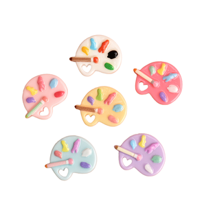 Mini paleta de colores DIY nevera funda de teléfono pegatina resina parte posterior plana superficie convexa para Navidad Día de San Valentín artesanías - Product Image 1