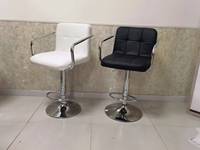 Chaises de coiffure de haute qualité en gros, chaises à bras en métal à pieds solides, hauteur réglable, tabouret de bar