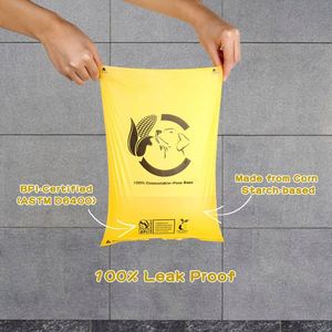 EN13432 ASTM D6400 Corn Starch Biodegradable Poop Waste <b>Bag</b> <b>Compostable</b> <b>Bags</b> for Dog - Product Image 4