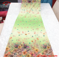 Rouleaux de tissu en mousseline de soie à imprimé floral, prix au mètre, vente en gros, 2019
