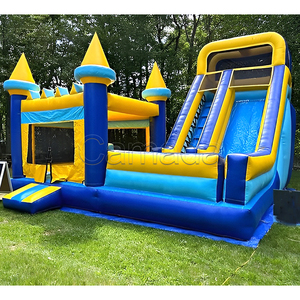 Château gonflable commercial en promotion, combo trampoline et toboggan gonflable pour la location événementielle - Product Image 1