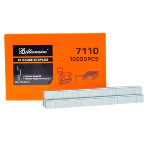 22 Gauge 7110 Height Fine Wire Staple For Furniture Middle East Market Hot