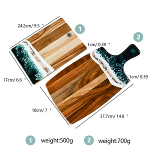 Cá nhân cắt bảng thiết lập từ nhựa epoxy với Đại Dương gỗ màu xanh cắt Board nhựa màu xanh sóng mô hình - Product Image 2