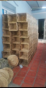 Panier de rangement en paille de jacinthe d'eau écologique XXL fait à la main Pliable Organisateur de plantes alimentaires quotidiennes Organisation de stockage à domicile - Product Image 4