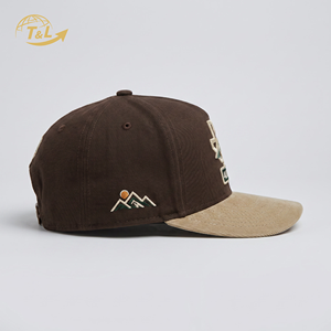 Gorras 4U Personalizadas al por Mayor, Gorras de Béisbol Ajustables de 6 Paneles con Cierre a Presión, Logotipo Bordado en 3D, Estilo Urbano, Hip Hop, Deportivo, Unisex, para Exteriores - Product Image 5