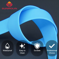 Sangle en PVC enduite d'usine de 25 mm de large, bleue, imperméable, avec TPU résistant à l'abrasion, ceinture en polyuréthane