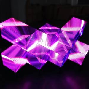 Trong nhà 3D Video DJ Booth Màn hình <span class=keywords><strong>LED</strong></span> cho các sự kiện kỹ thuật số cong <span class=keywords><strong>LED</strong></span> DJ Booth bảng mặt tiền hiển thị - Product Image 6