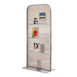 Cloison de bibliothèque de bureau en <span class=keywords><strong>fer</strong></span> et verre, écran décoratif mobile, pour bloquer la <span class=keywords><strong>vue</strong></span> dans le salon. - Product Image 6