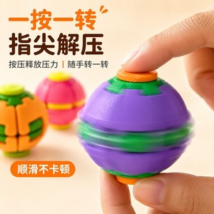 Jouet anti-stress en plastique imprimé en <span class=keywords><strong>3D</strong></span>, bille rotative, jouet de bureau anti-anxiété pour adultes et enfants - Product Image 4