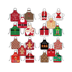 Tablier de fête de Noël OEM Beckon, motif de Noël intégral, tissu polyester vibrant pour la saison des fêtes - Product Image 1